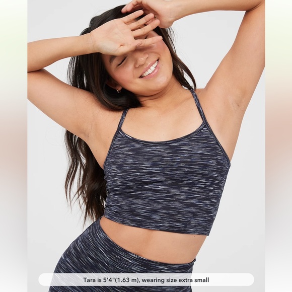 Aerie The Hugger Grey Ombre Racerback Sports Bra M - Picture 1 of 10